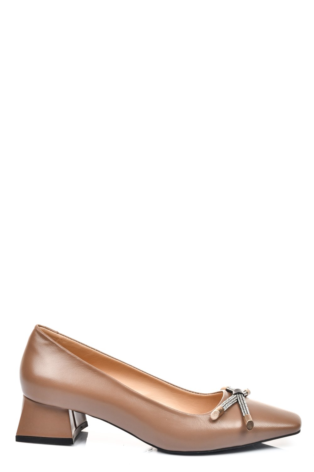 Bézs természetes bőr magassarkú cipők 1s7h527