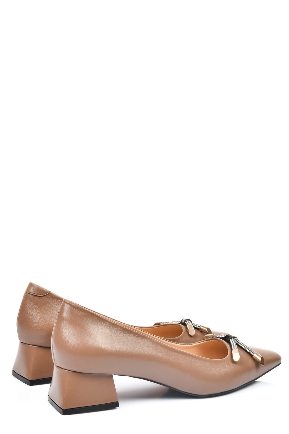 Bézs természetes bőr magassarkú cipők 1s7h527