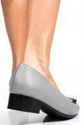 Szürke természetes bőr magassarkú cipők 2s7h56br