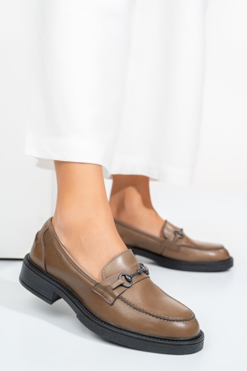 Barna természetes bőr  ss7hally02/oxford