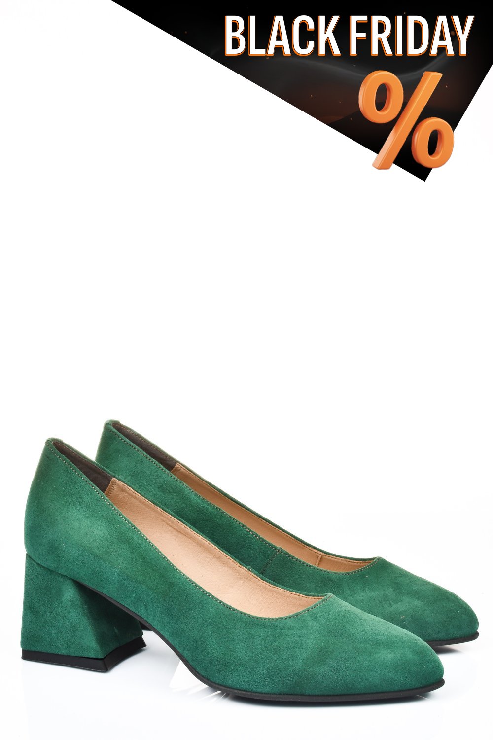 Zöld fordított bőr magassarkú cipők 5s7h006