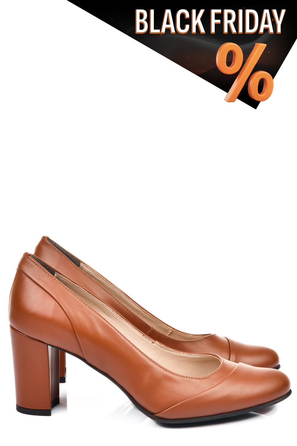 Barna természetes bőr magassarkú cipők 1s7h721