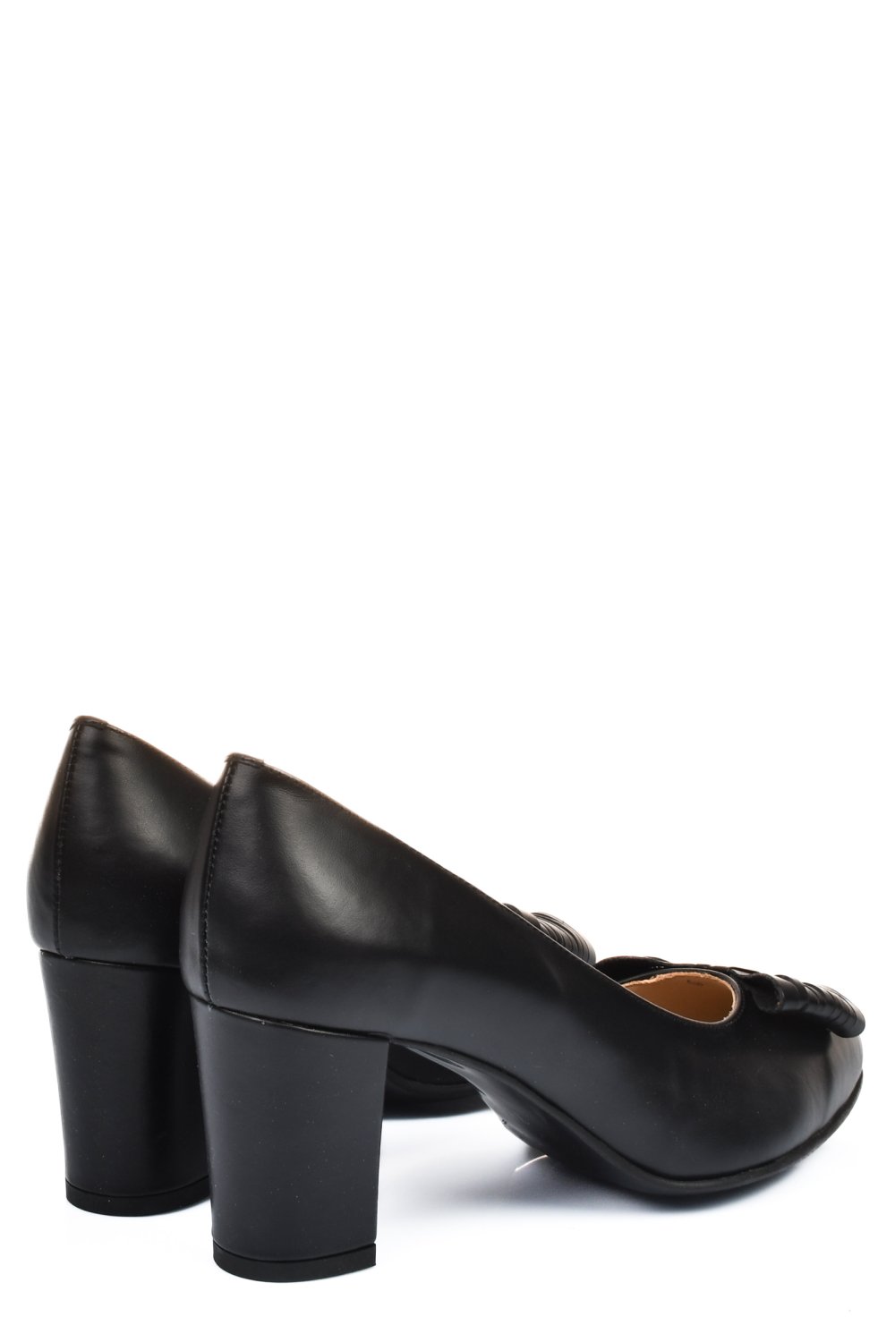 Fekete természetes bőr magassarkú cipők 1s7h606b