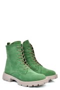 Zöld fordított bőr bakancs 2s7h42801sp