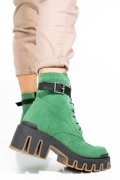 Zöld fordított bőr bakancs 2s7h42818sp