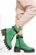 Zöld fordított bőr bakancs 2s7h42818sp