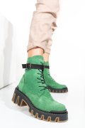 Zöld fordított bőr bakancs 2s7h42818sp