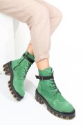 Zöld fordított bőr bakancs 2s7h42818sp