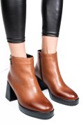 Barna természetes bőr bokacsizma 2s7h42827np