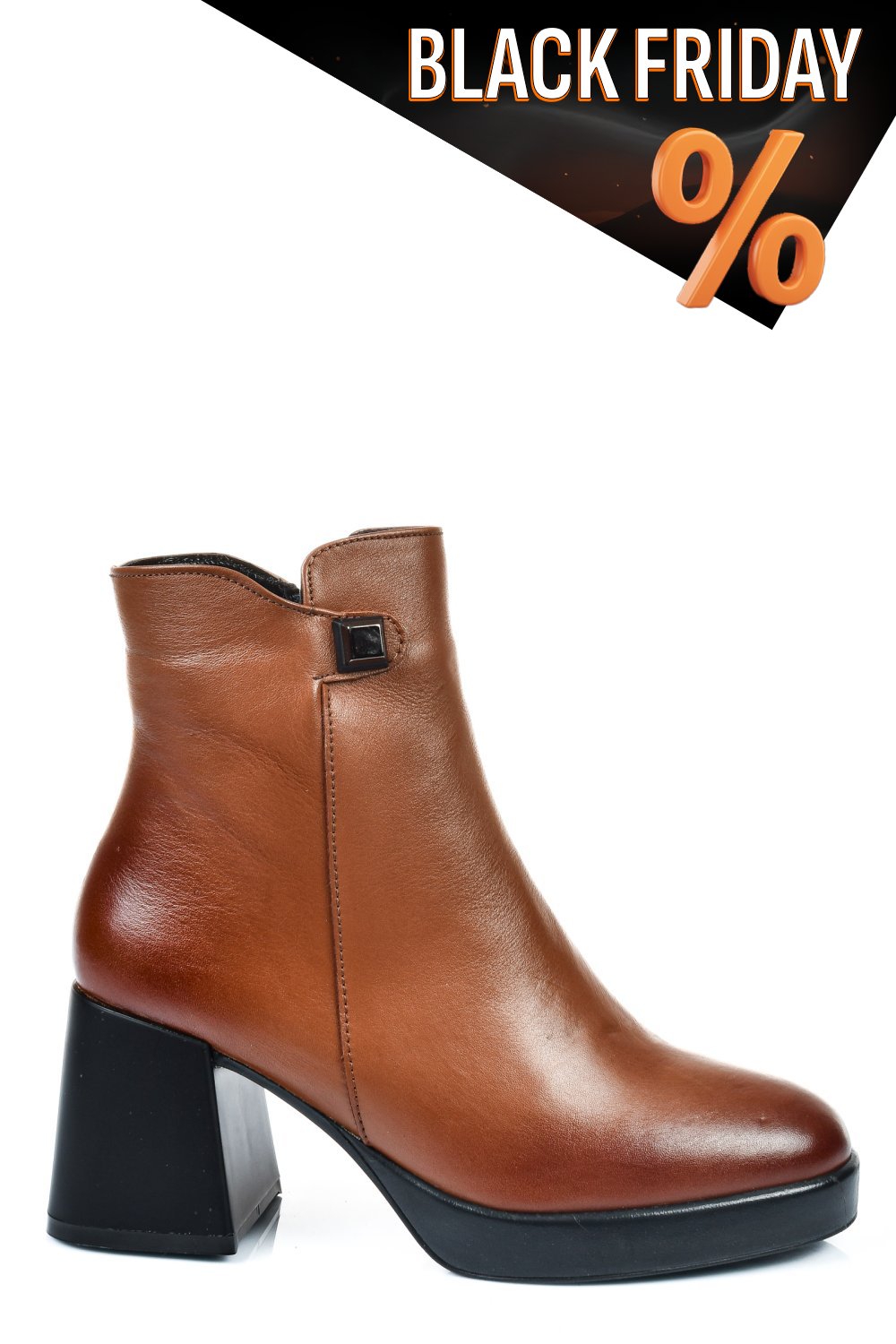 Barna természetes bőr bokacsizma 2s7h42828np