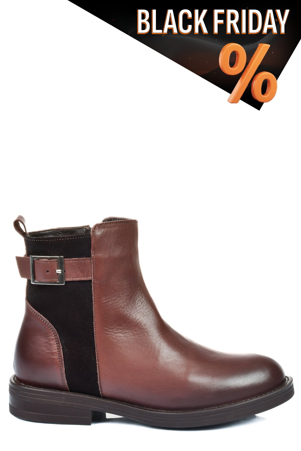 Barna természetes bőr bakancs 2s7h42838np/sp