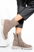 Bézs fordított bőr bakancs 2s7h42801sp