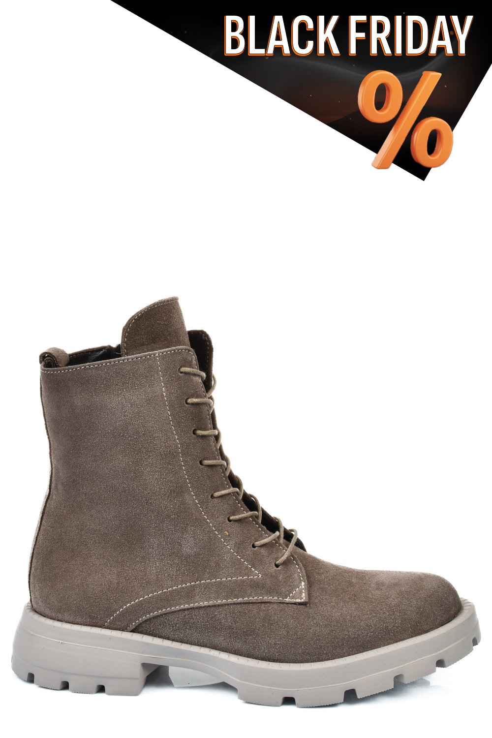 Bézs fordított bőr bakancs 2s7h42801sp