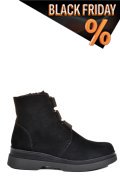 Fekete fordított bőr bakancs 2s7h42816sp