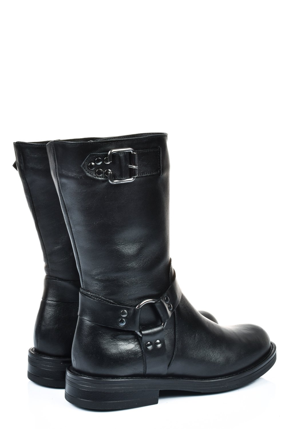 Fekete természetes bőr csizma 2s7h42832np