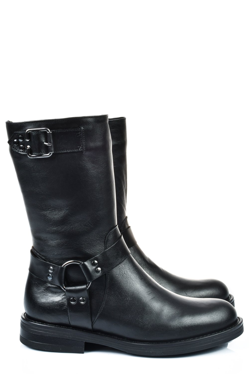 Fekete természetes bőr csizma 2s7h42832np