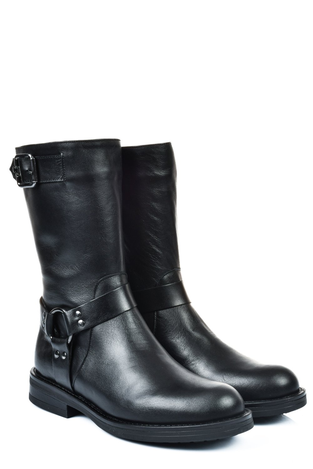 Fekete természetes bőr csizma 2s7h42832np