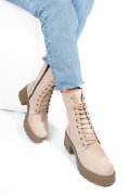 Bézs természetes bőr bakancs 2s7h42823nbk