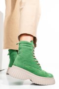 Zöld fordított bőr bakancs 2s7h42805sp