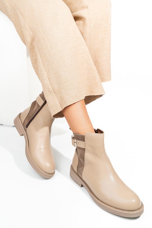 Bézs természetes bőr bakancs 2s7h42838np/sp