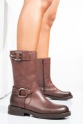 Barna természetes bőr csizma 2s7h42832np