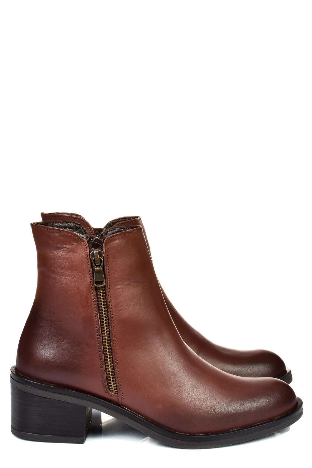 Barna természetes bőr bokacsizma 2s7h42835np