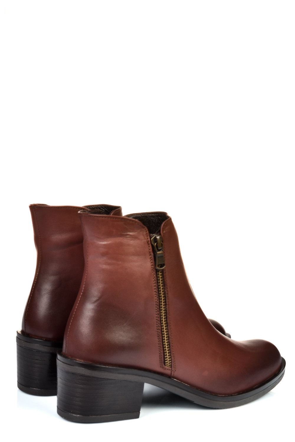 Barna természetes bőr bokacsizma 2s7h42835np