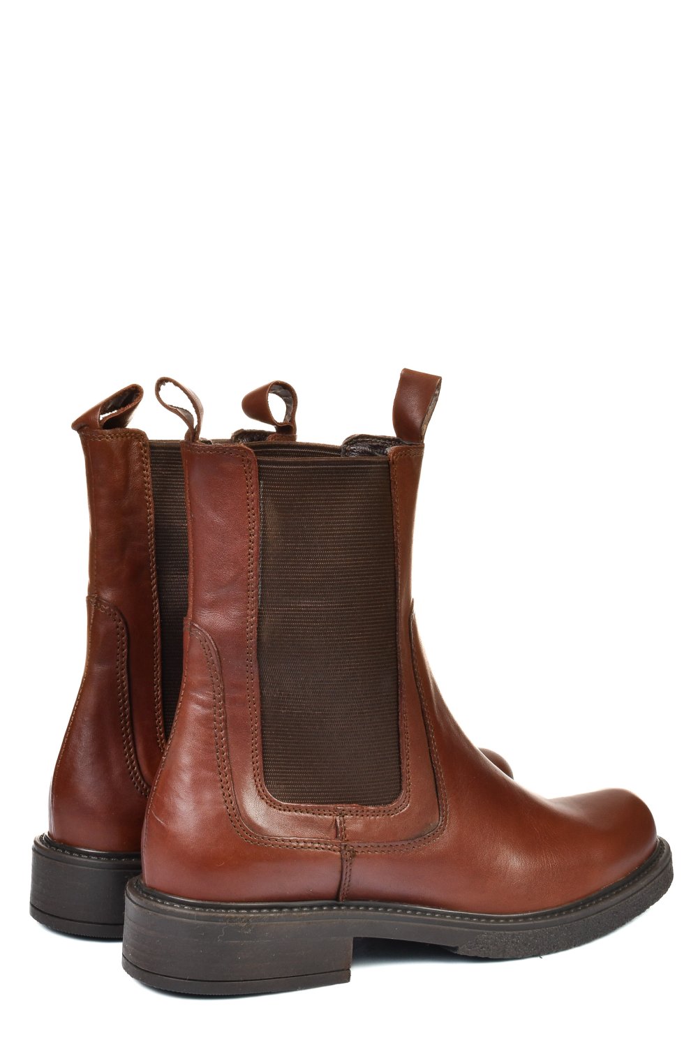 Barna természetes bőr bakancs 7s7h627