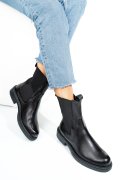 Fekete természetes bőr bakancs 7s7h627