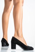 Fekete fordított bőr magassarkú cipők 1s7h510x
