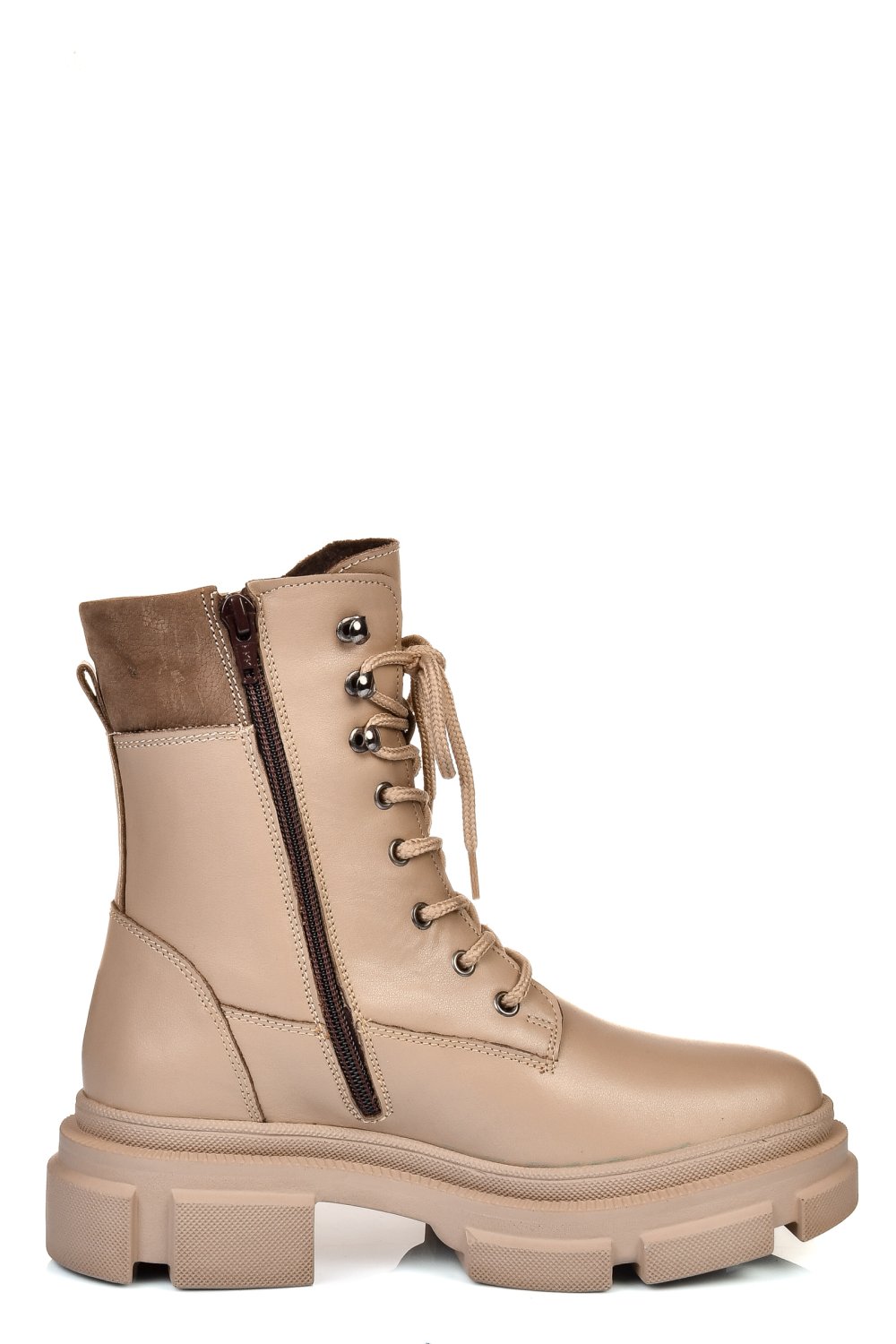 Bézs természetes bőr bakancs 2s7h12887np