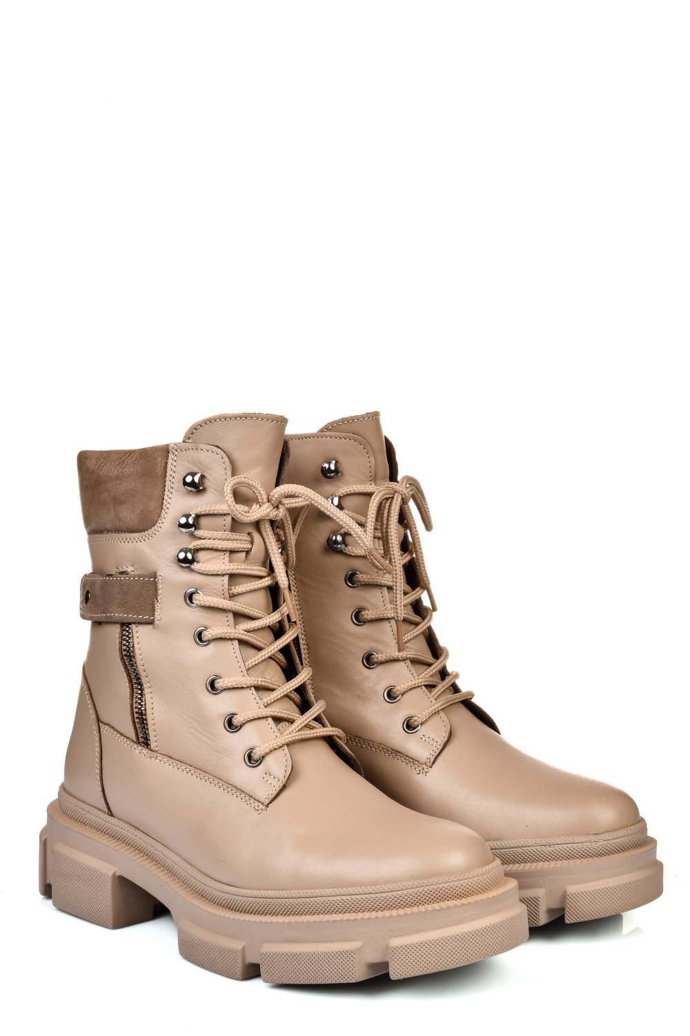 Bézs természetes bőr bakancs 2s7h12887np