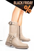 Bézs természetes bőr csizma 2s7h42832np