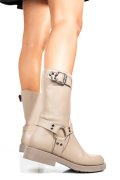 Bézs természetes bőr csizma 2s7h42832np