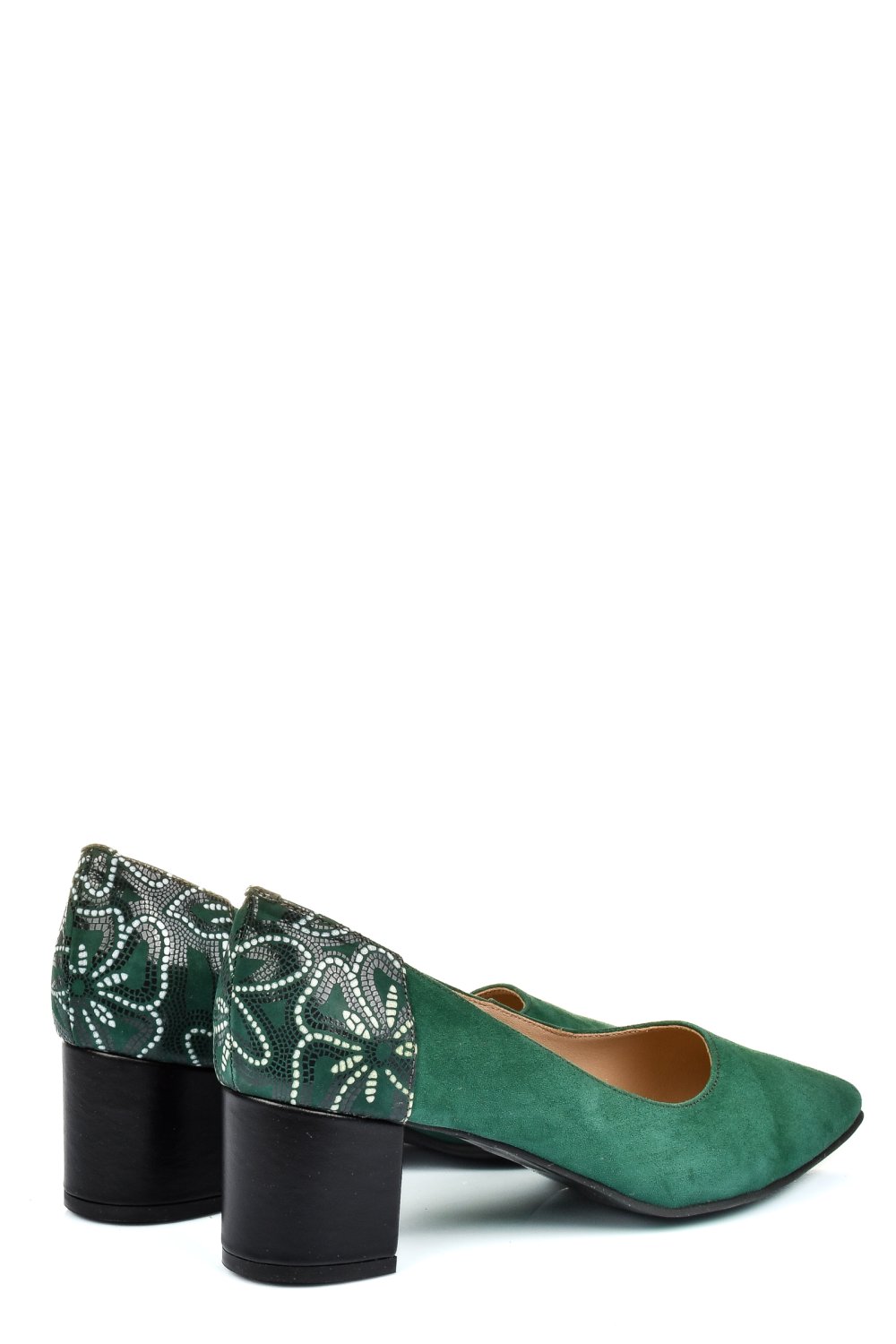 Zöld fordított bőr magassarkú cipők 5s7h602