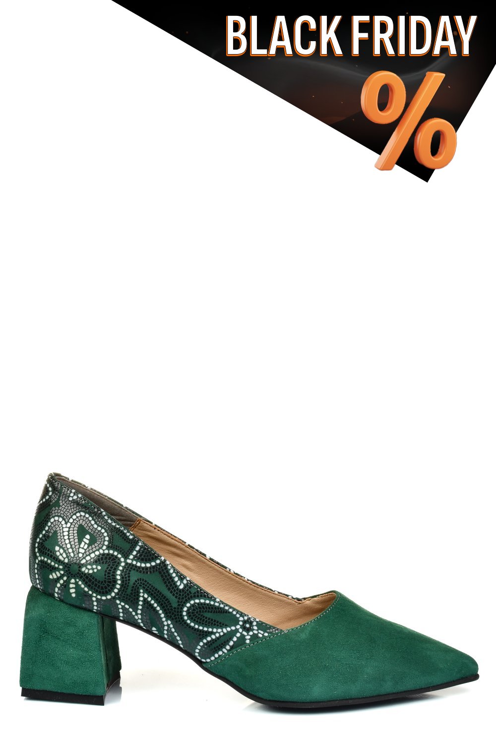 Zöld fordított bőr magassarkú cipők 5s7h460