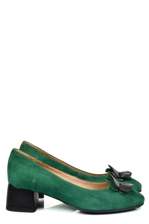 Zöld fordított bőr magassarkú cipők 5s7h555