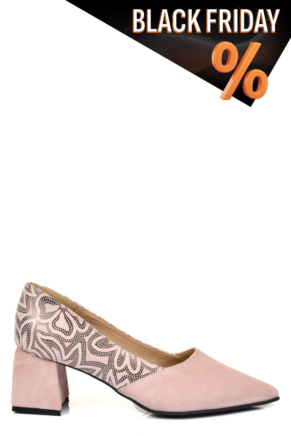 Rózsaszín fordított bőr magassarkú cipők 5s7h460