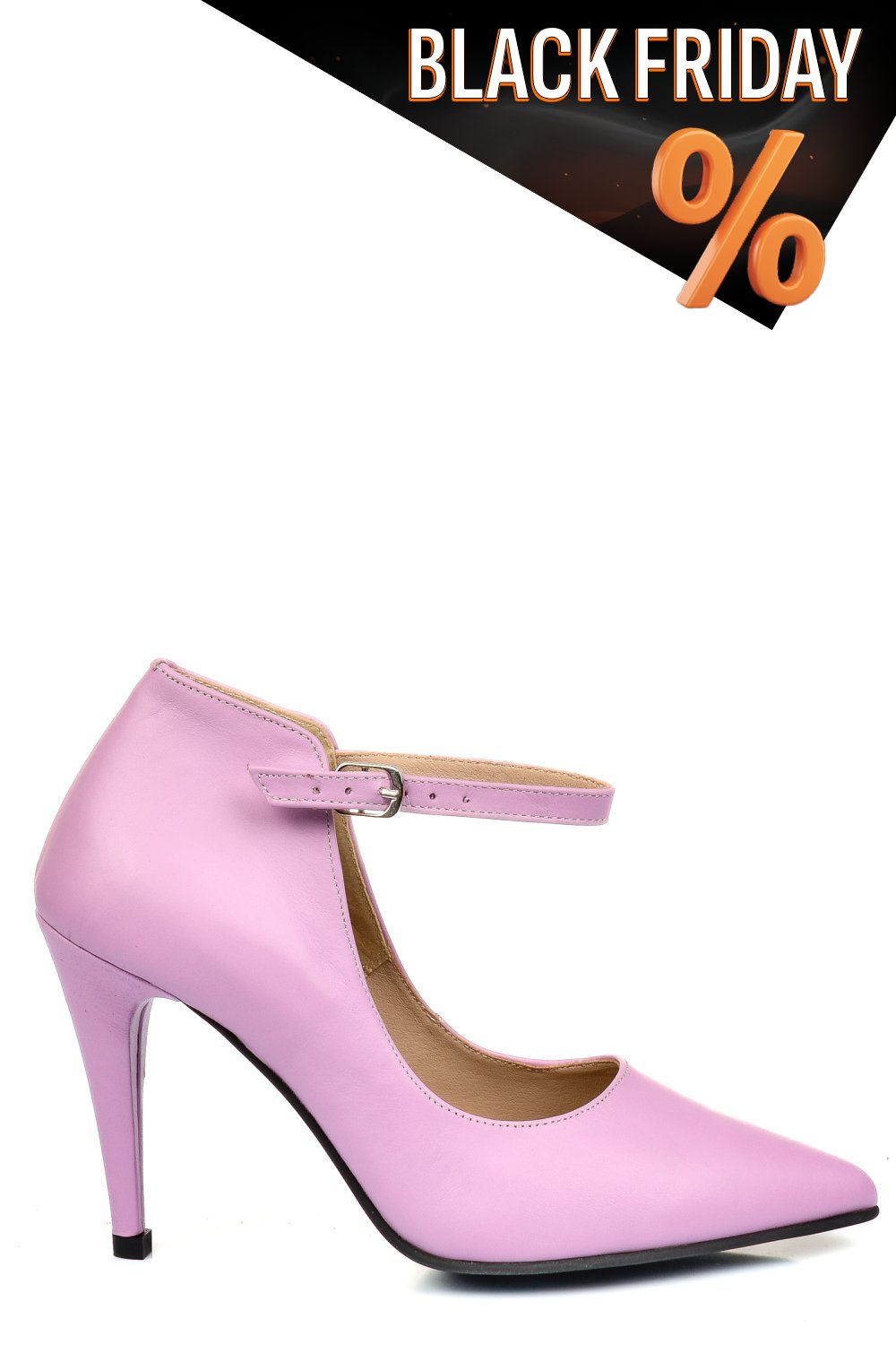 Mályva természetes bőr magassarkú cipők 5s7h905