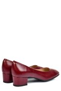 Bordó természetes bőr magassarkú cipők 1s7h301