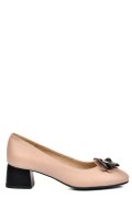 Rózsaszín természetes bőr magassarkú cipők 5s7h555