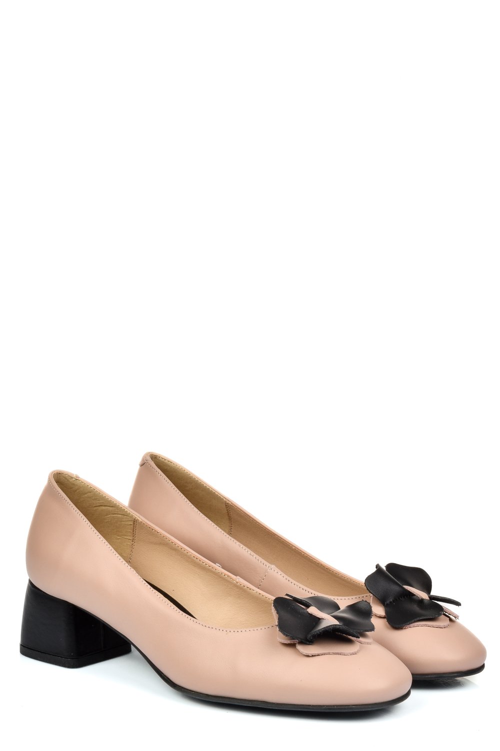 Rózsaszín természetes bőr magassarkú cipők 5s7h555