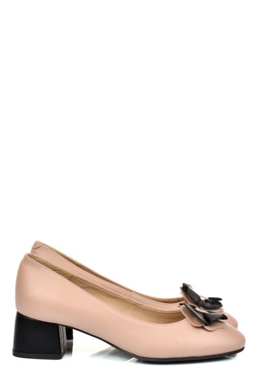 Rózsaszín természetes bőr magassarkú cipők 5s7h555