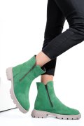 Zöld fordított bőr bakancs 2s7h42841sp