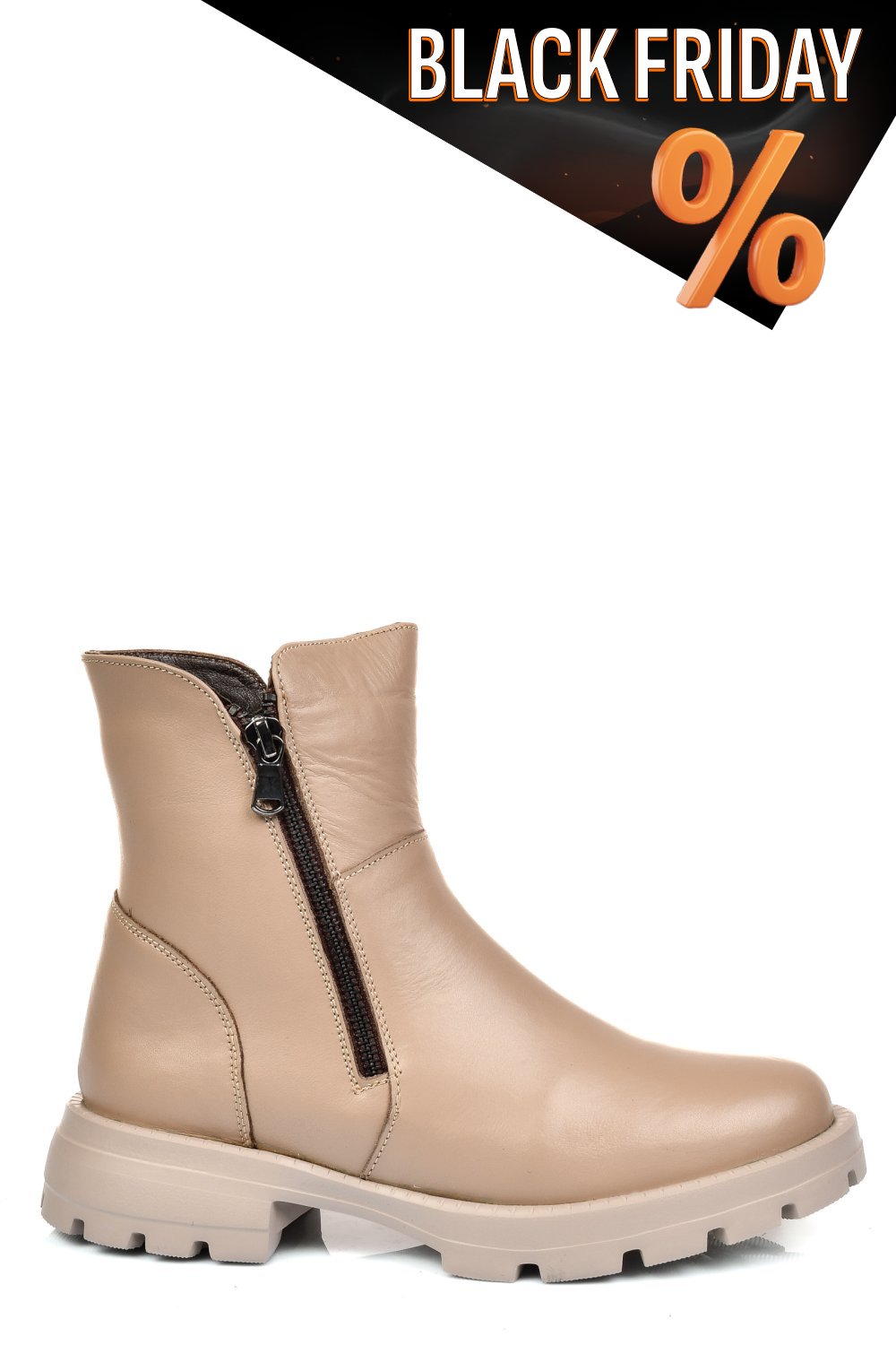 Bézs természetes bőr bakancs 2s7h42841np