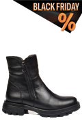 Fekete természetes bőr bakancs 2s7h42841np