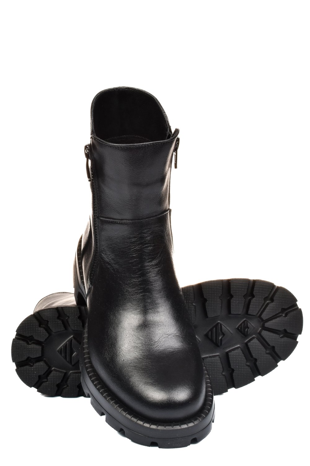 Fekete természetes bőr bakancs 2s7h42841np