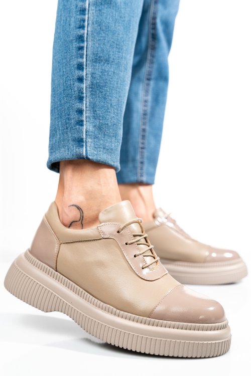 Bézs természetes lakkozott bőr  2s7h51621npknpk