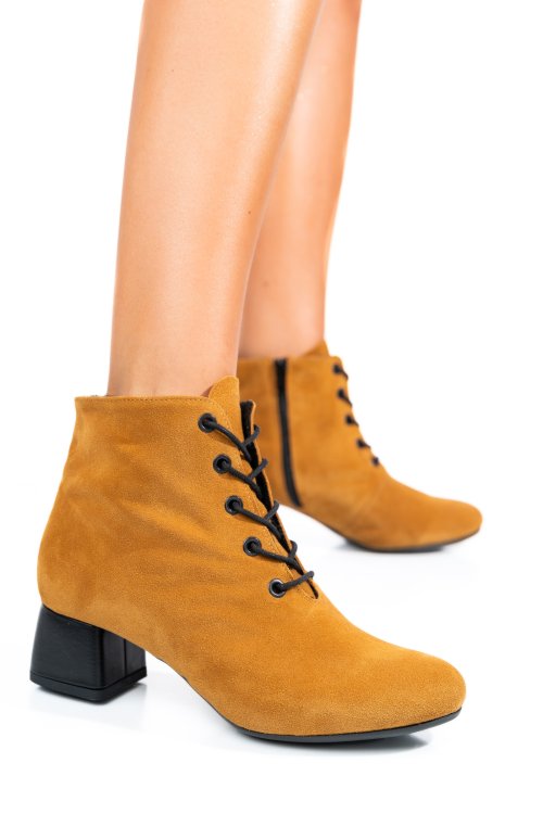 Barna fordított bőr bokacsizma 7s7h80