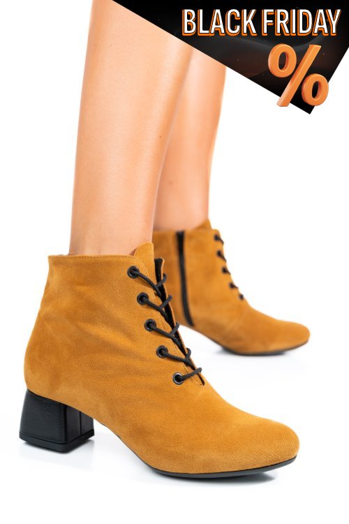 Barna fordított bőr bokacsizma 7s7h80